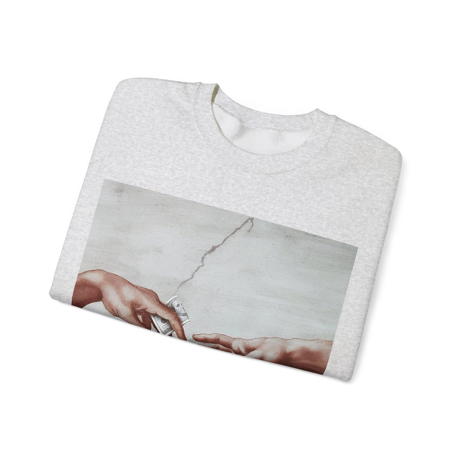 The Deal Sweatshirt – Satirical art meets streetwear | Michelangelo Meme Design