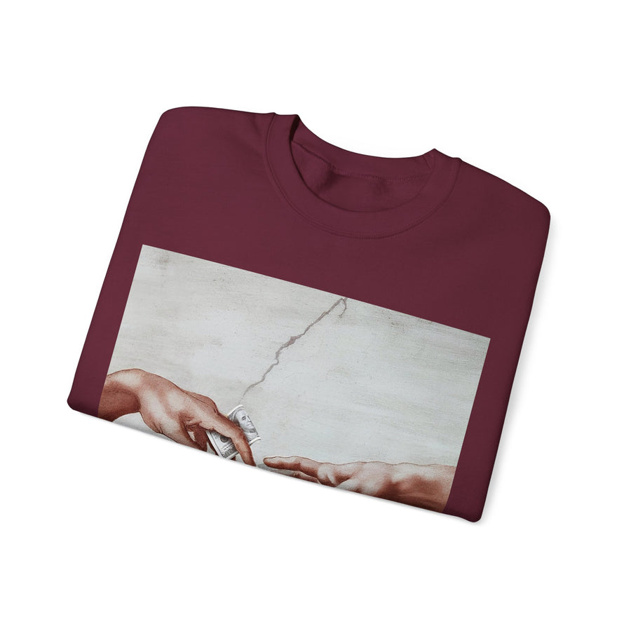 The Deal Sweatshirt – Satirical art meets streetwear | Michelangelo Meme Design
