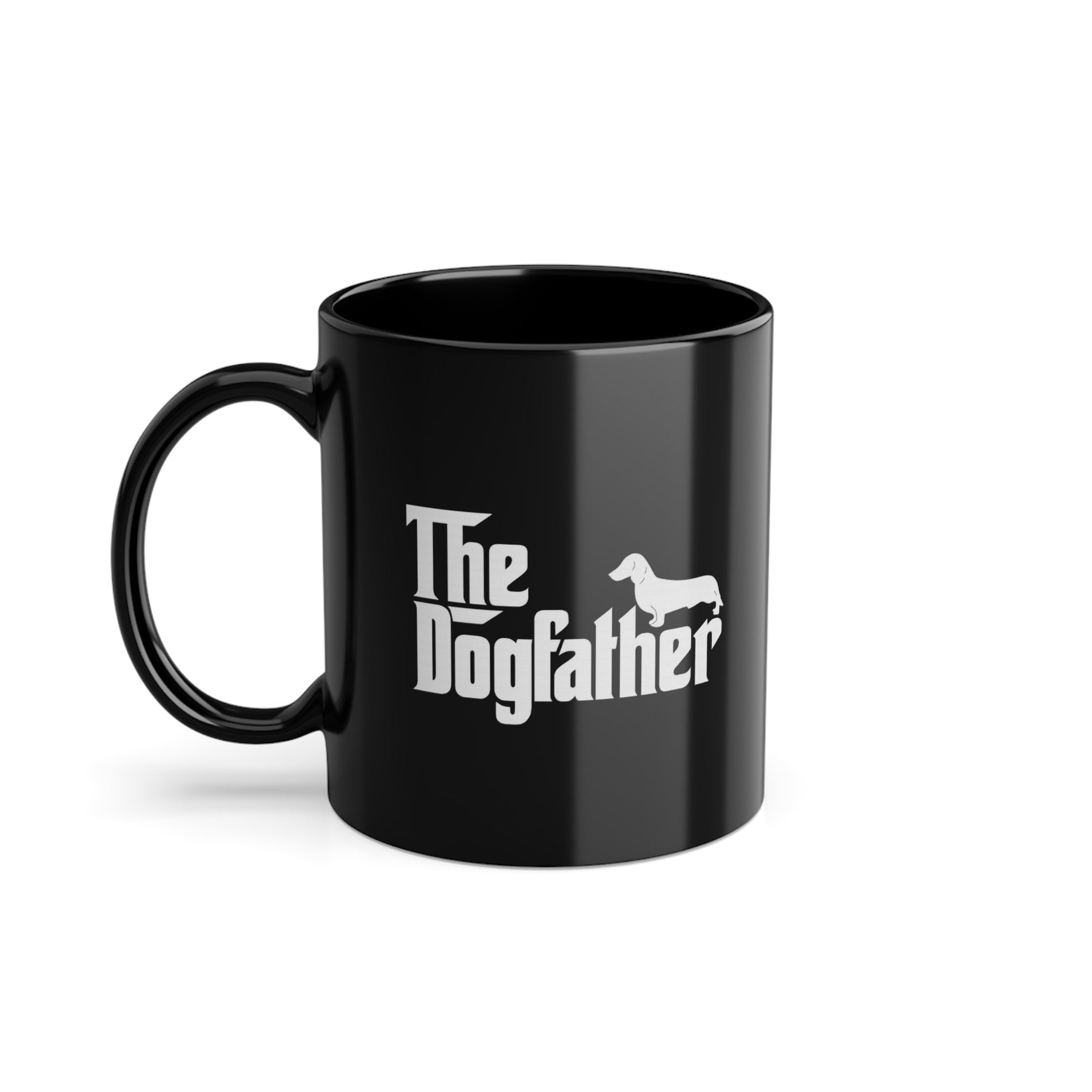 The Dogfather Tasse – Dackel trifft Pate | Satirisches Hunde-Motiv – Lustiges Mug | True Insights – Bild 1