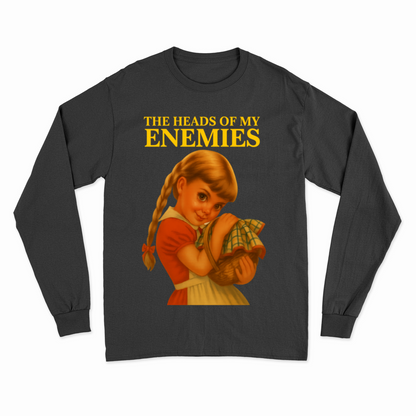 The Heads of My Enemies Longsleeve – Düster-satirisches Retro-Shirt mit Augenzwinkern-True Insights