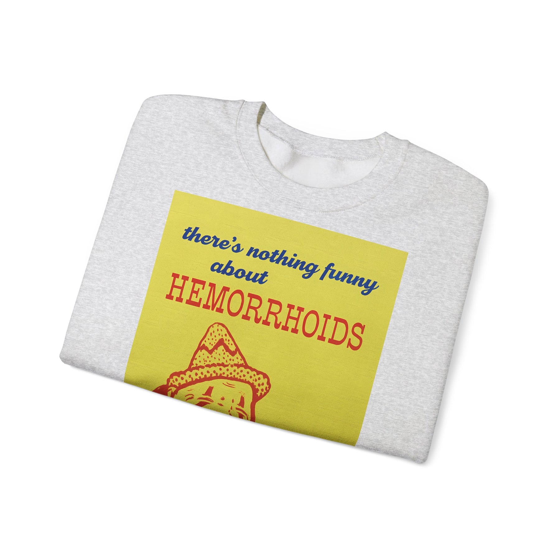 Sweatshirt – There's Nothing Funny About Hemorrhoids – Satire-Hoodie mit Clown-Motiv | True Insights Design mit Humor