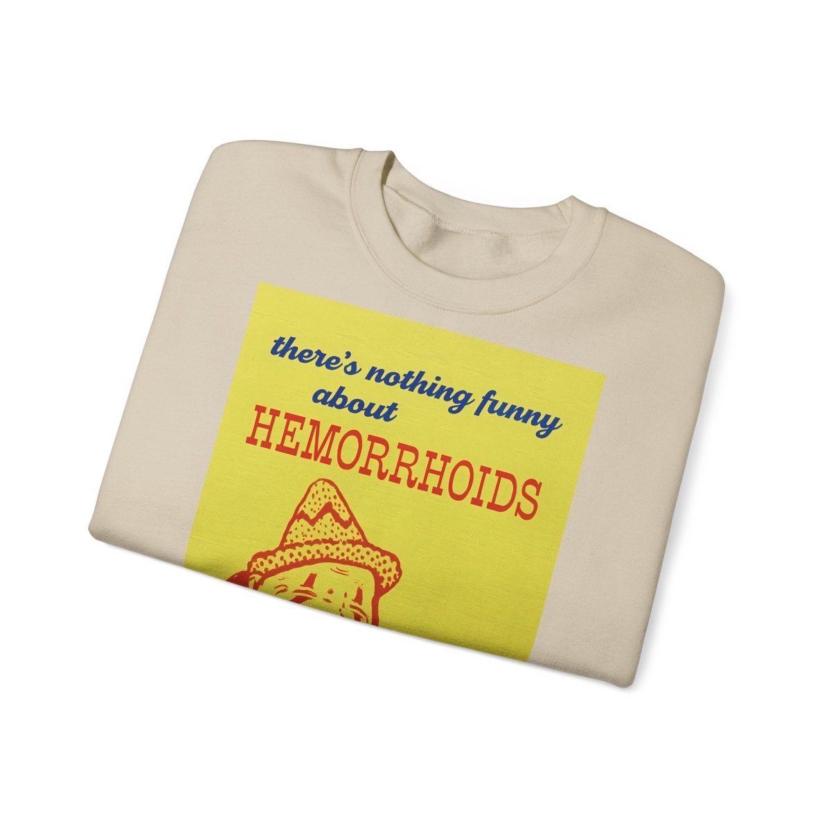 Sweatshirt – There's Nothing Funny About Hemorrhoids – Satire-Hoodie mit Clown-Motiv | True Insights Design mit Humor