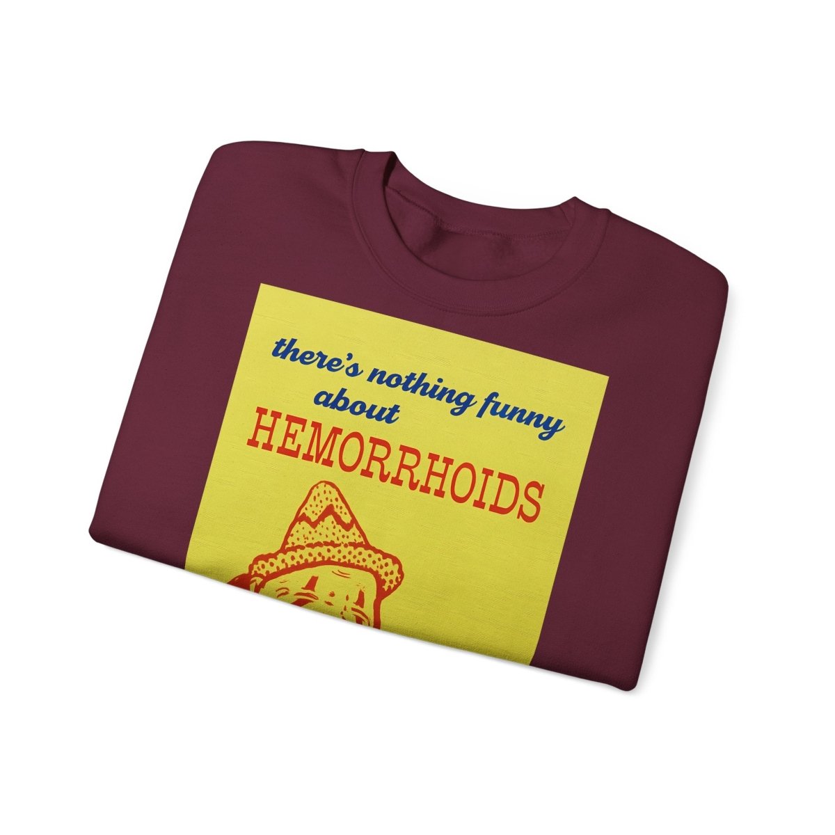 Sweatshirt – There's Nothing Funny About Hemorrhoids – Satire-Hoodie mit Clown-Motiv | True Insights Design mit Humor