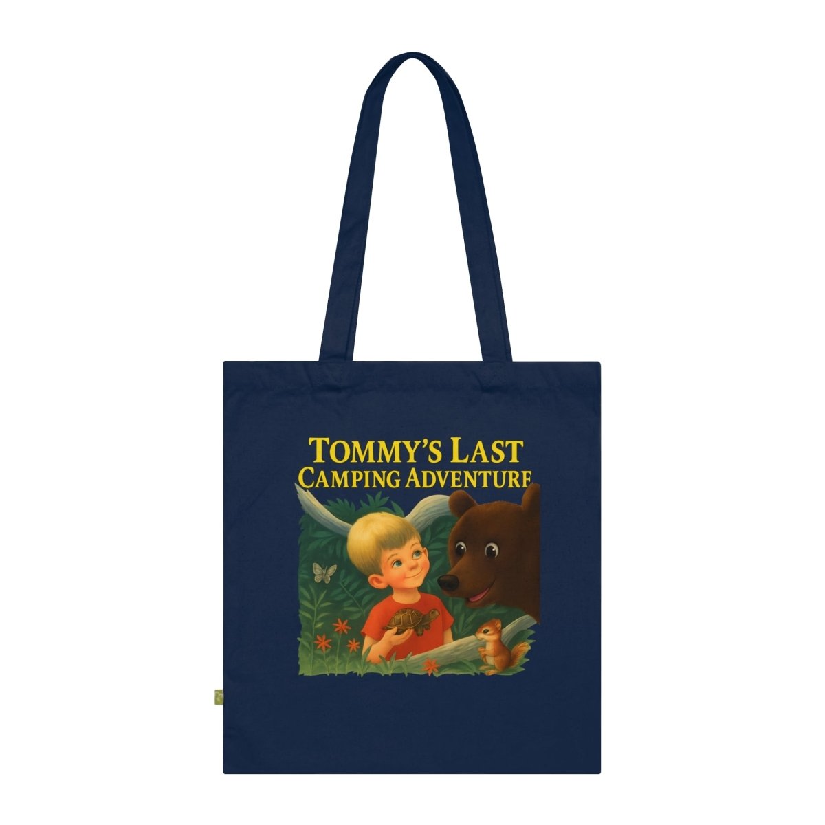 Tommy’s Last Camping Adventure – Schwarzhumor-Tote Bag im Retro-Waldstil-Bags-True Insights