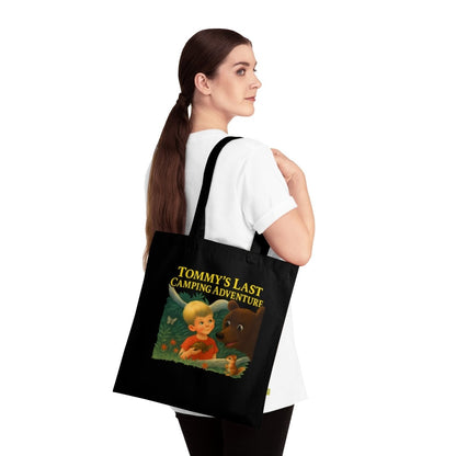 Tommy’s Last Camping Adventure – Schwarzhumor-Tote Bag im Retro-Waldstil-Bags-True Insights