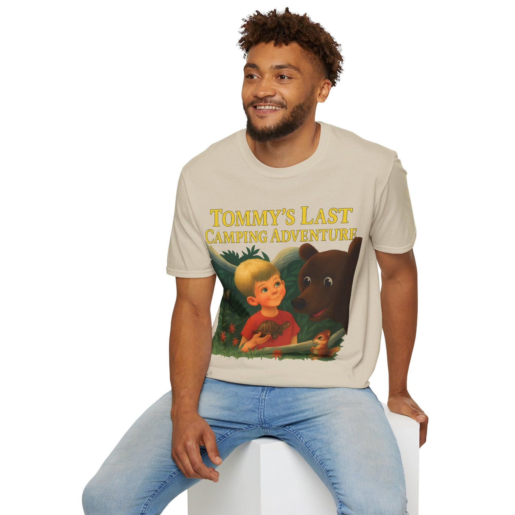 Tommy’s Last Camping Adventure – süß trifft seltsam. – Freches Satire-Design für mutige Statements | True Insights