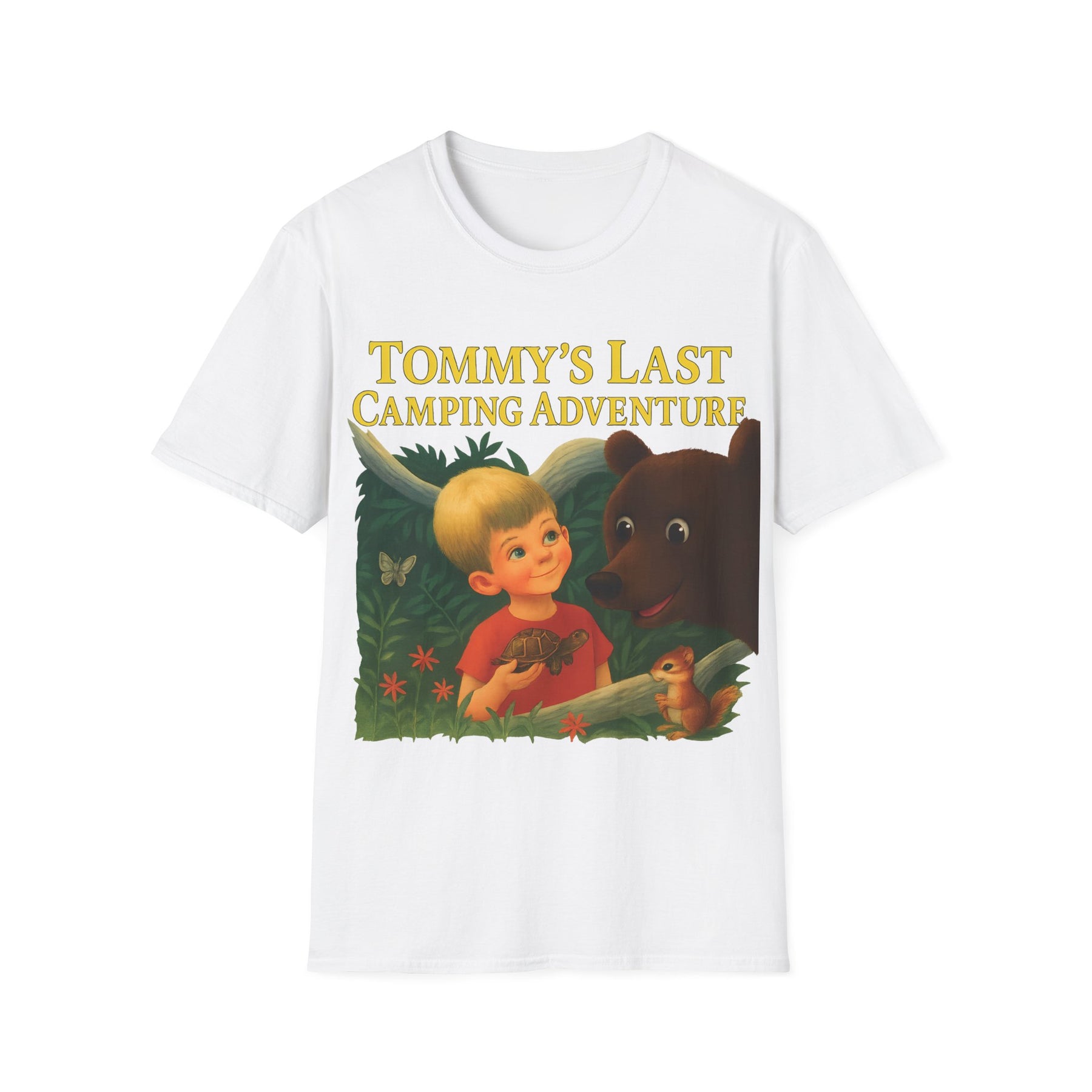 Tommy’s Last Camping Adventure – süß trifft seltsam. – Freches Satire-Design für mutige Statements | True Insights