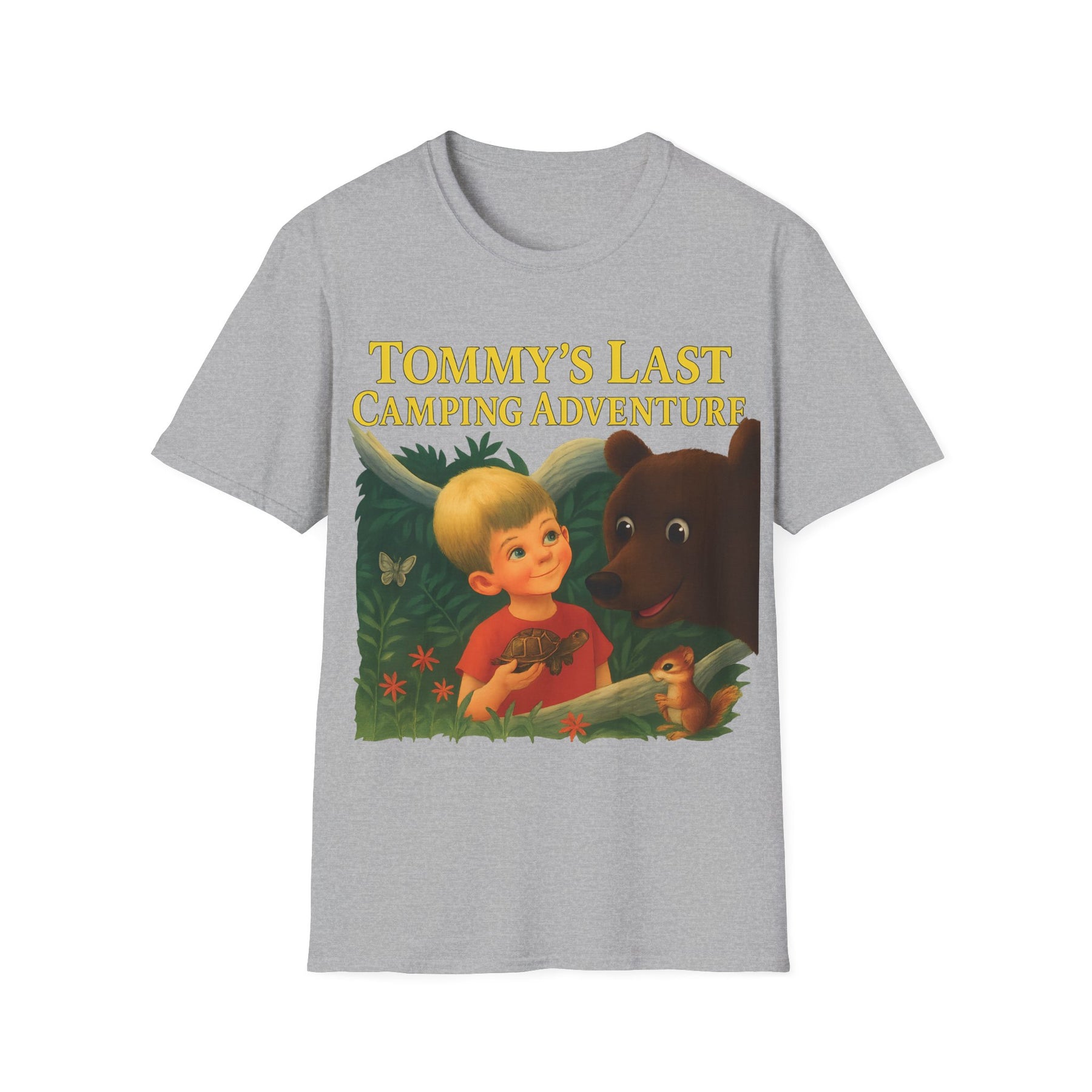 Tommy’s Last Camping Adventure – süß trifft seltsam. – Freches Satire-Design für mutige Statements | True Insights