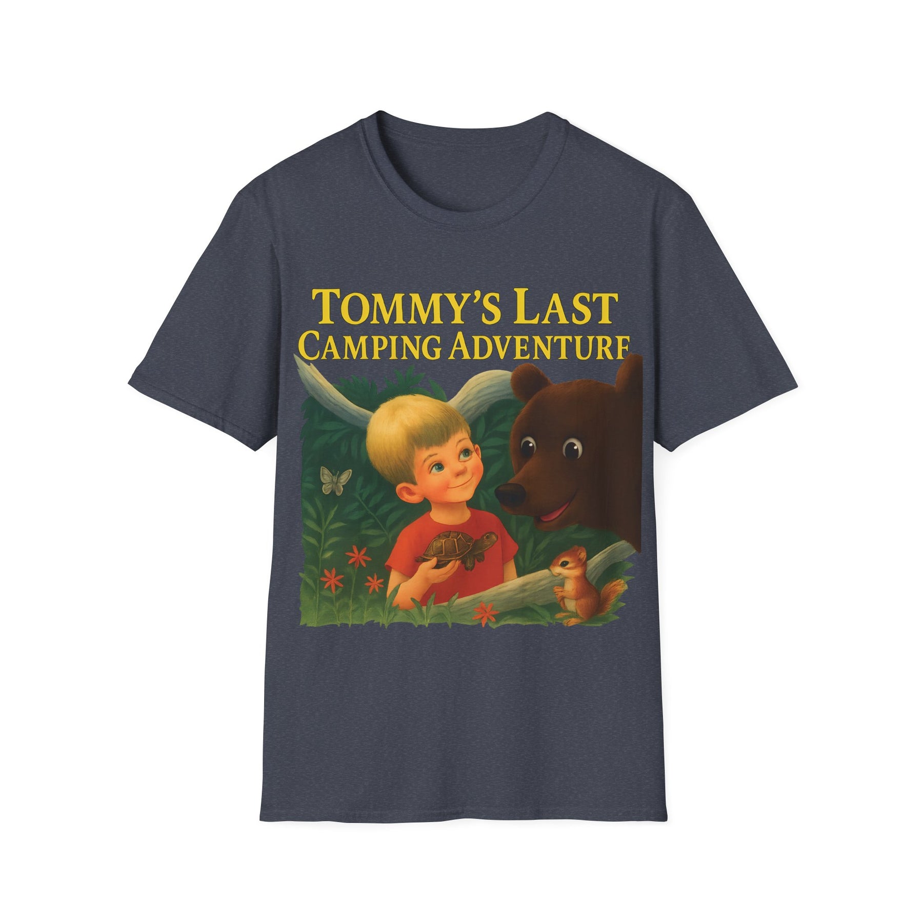 Tommy’s Last Camping Adventure – süß trifft seltsam. – Freches Satire-Design für mutige Statements | True Insights