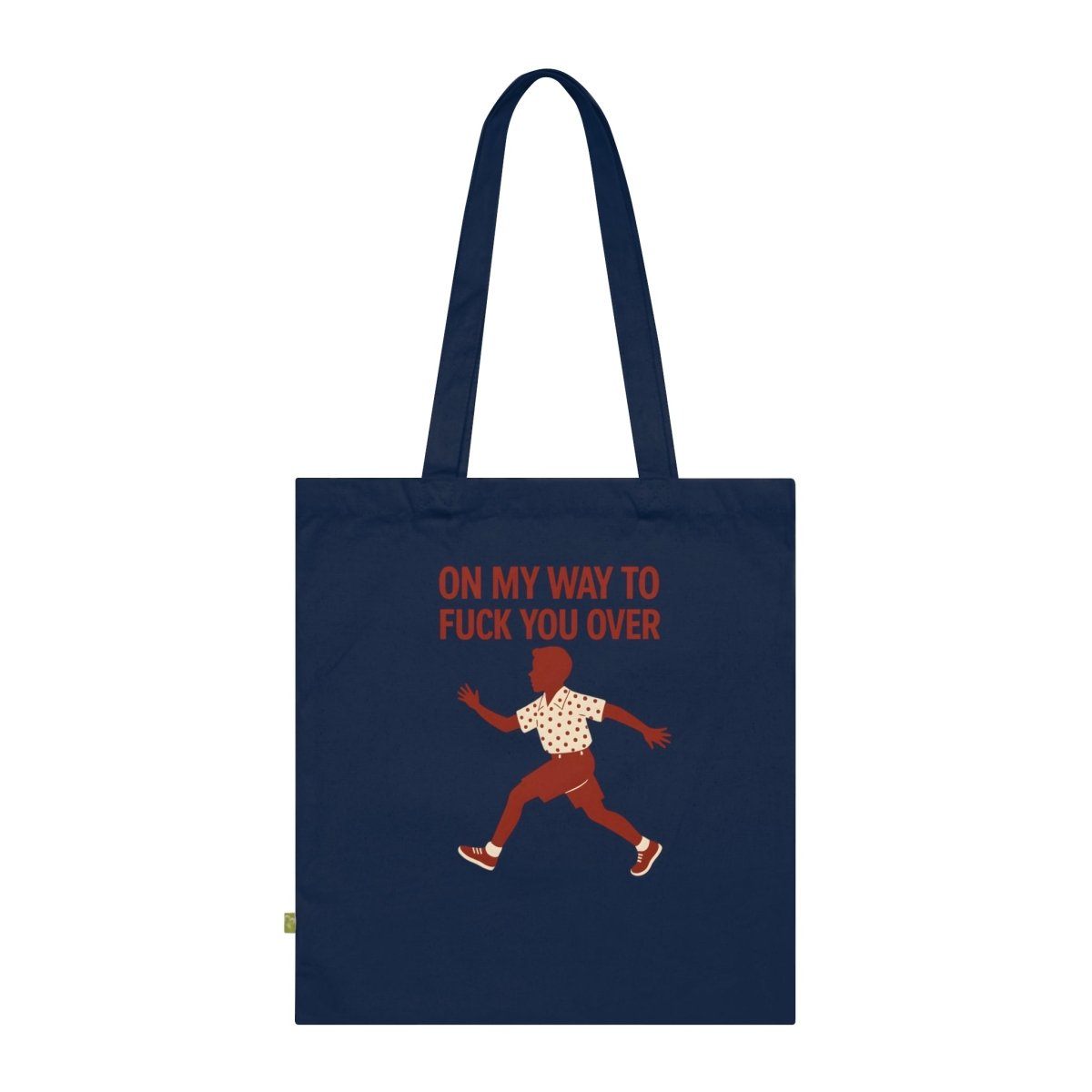Tote Bag – „On my way to f*ck you over“ | Lustiger Stoffbeutel mit Retro-Motiv & ironischer Botschaft-Bags-True Insights