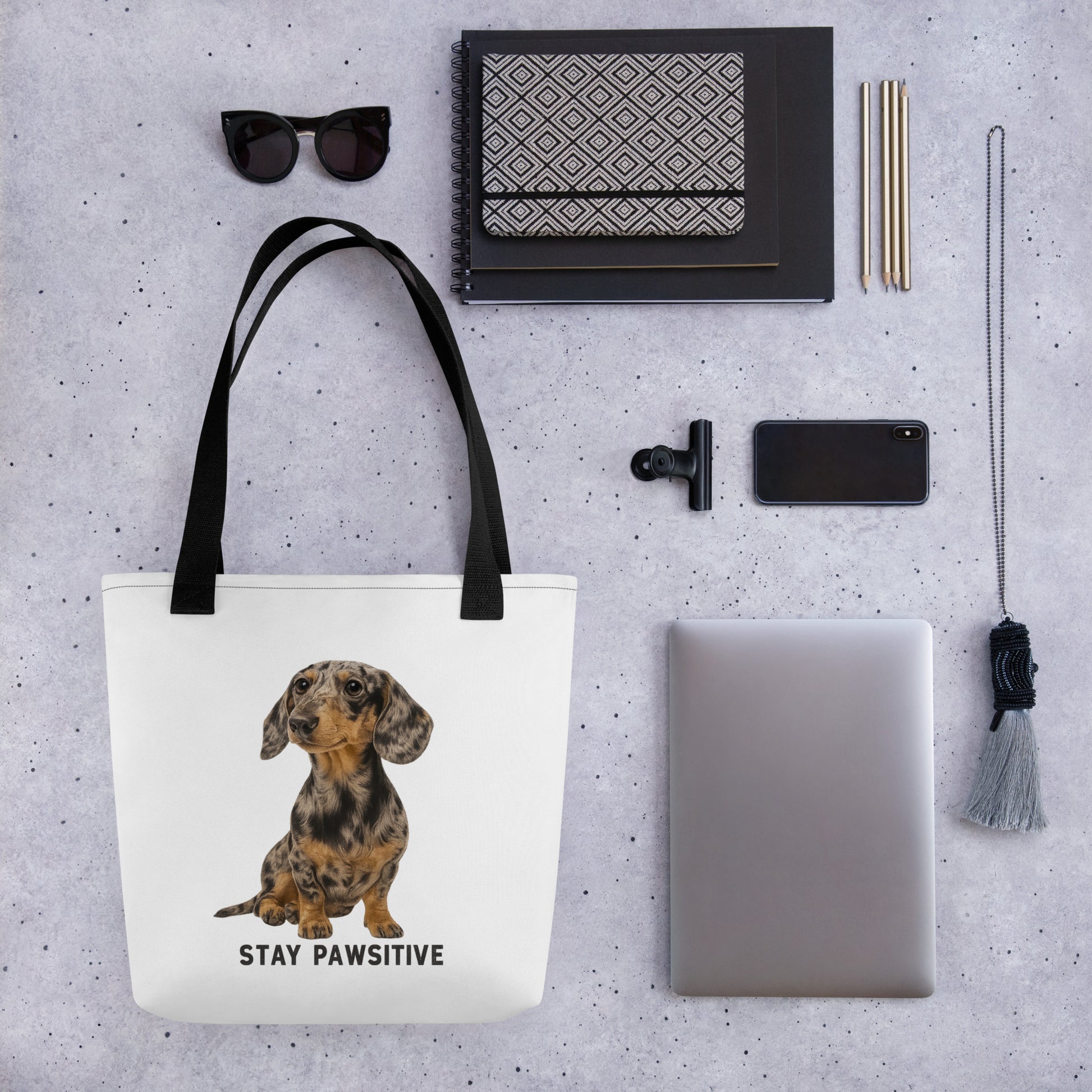 Stay Pawsitive – Dackel Totebag mit Humor & Herz | True Insights-CUT-SEW-True Insights