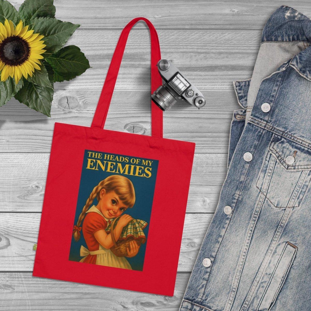 Totebag „The Heads of My Enemies“ – Ironisches Retro-Design mit Biss-Bags-True Insights