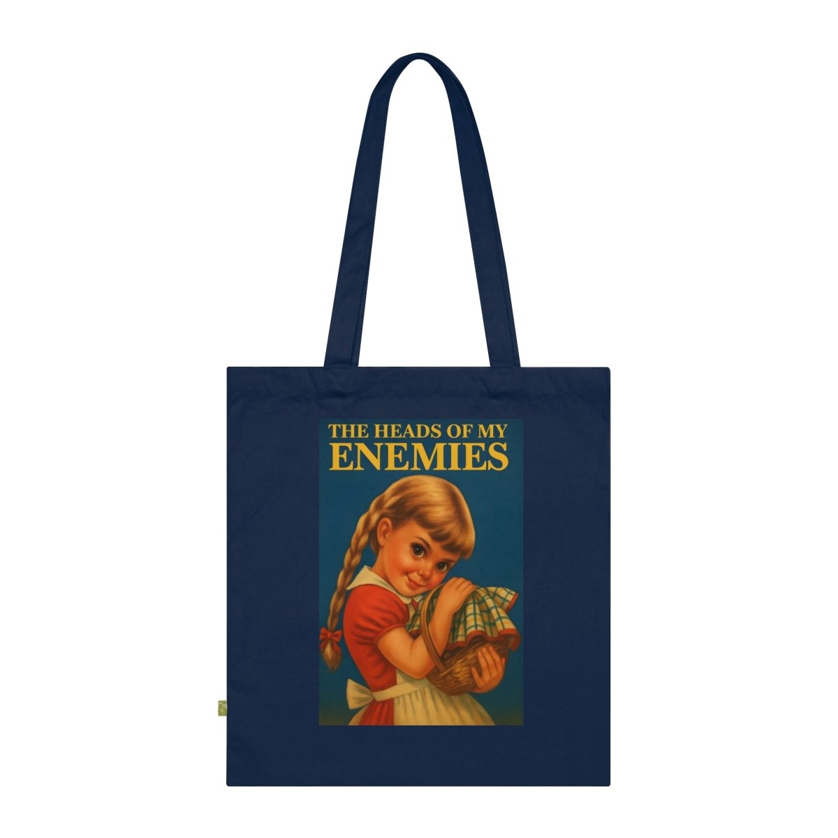 Totebag „The Heads of My Enemies“ – Ironisches Retro-Design mit Biss-Bags-True Insights