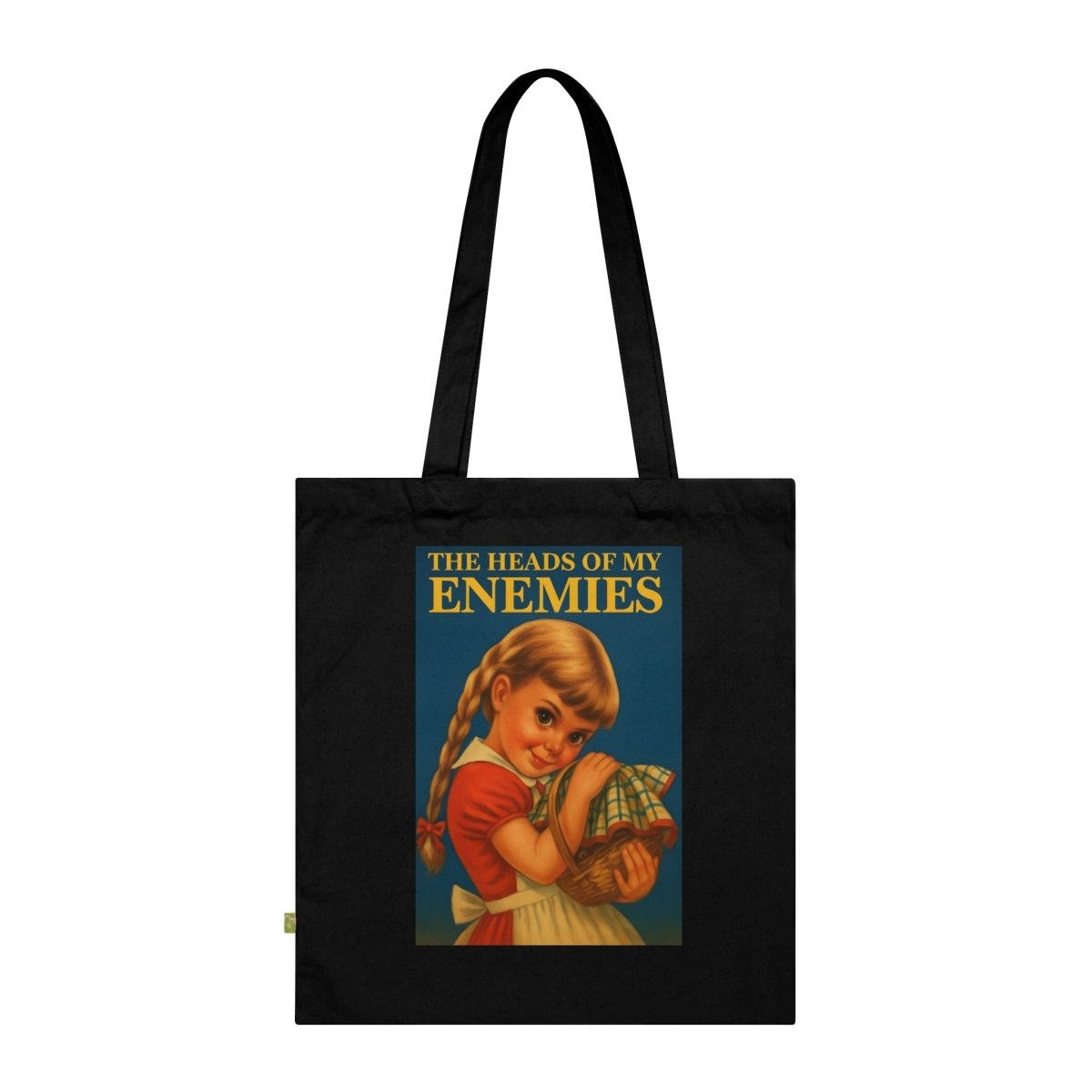 Totebag „The Heads of My Enemies“ – Ironisches Retro-Design mit Biss-Bags-True Insights