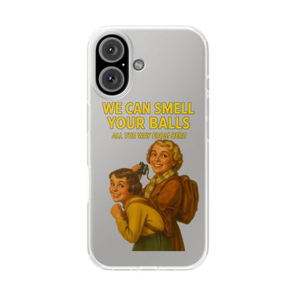 Unauffällig war gestern: Diese Handyhülle riecht den Wahnsinn – Vintage-Design trifft schwarzen Humor.-Phone Case-True Insights