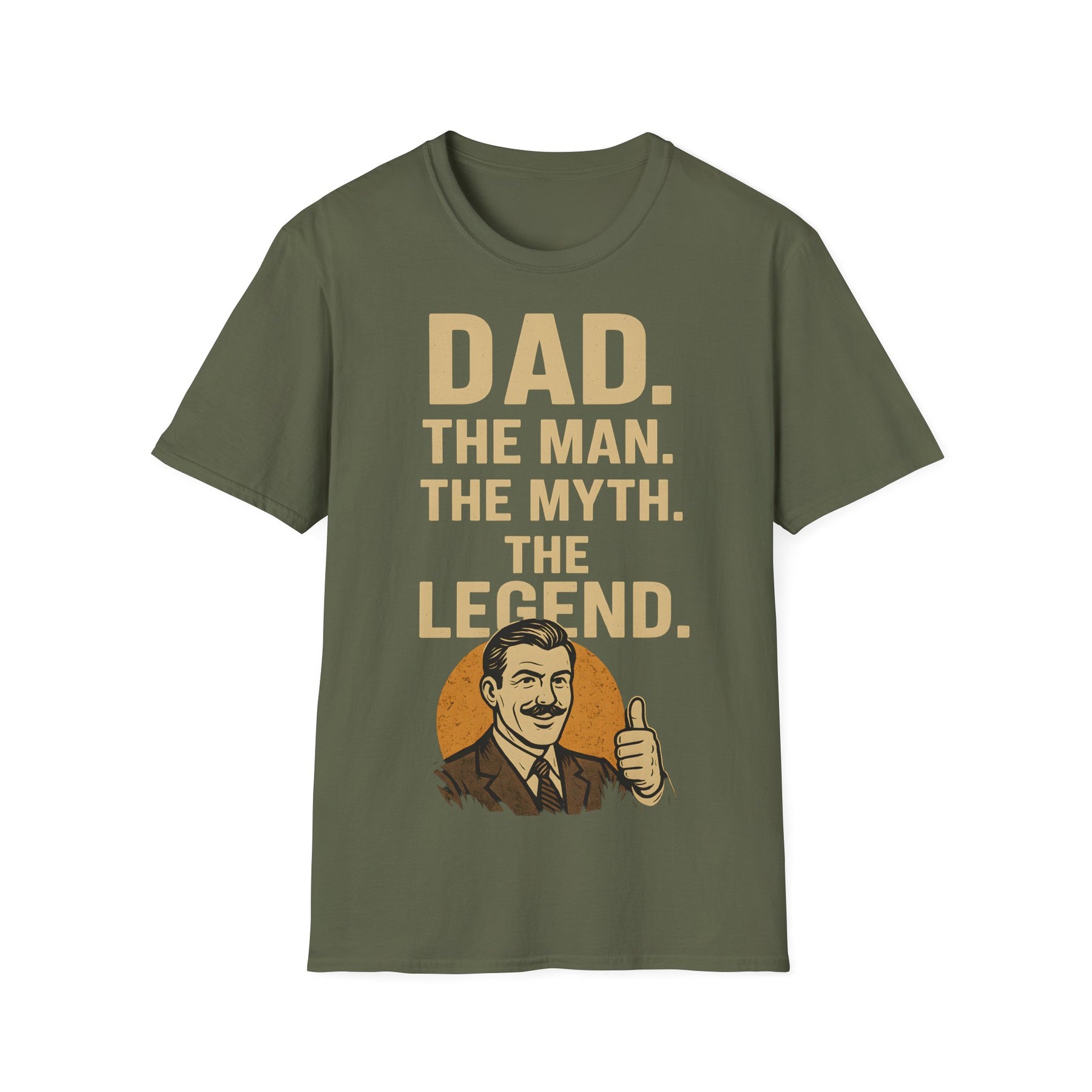 Father's Day T-Shirt - "Dad. The man. The myth. The legend." – Freches Satire-Design für mutige Statements | True Insights