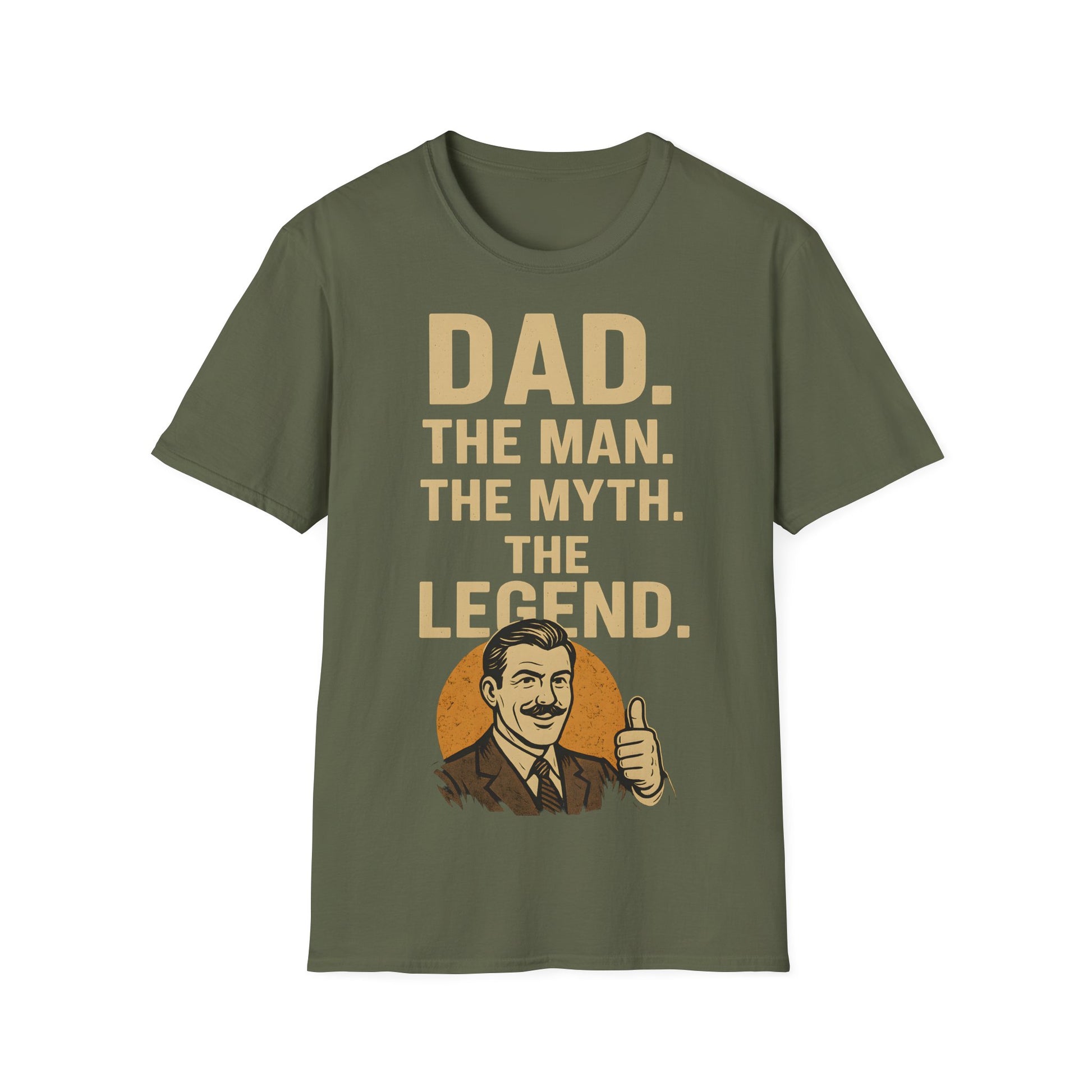 Father's Day T-Shirt - "Dad. The man. The myth. The legend." – Freches Satire-Design für mutige Statements | True Insights