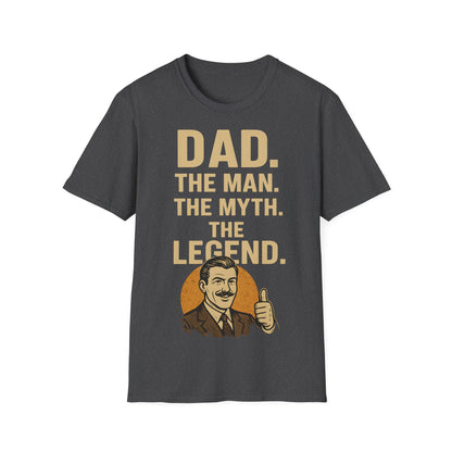 Father's Day T-Shirt - "Dad. The man. The myth. The legend." – Freches Satire-Design für mutige Statements | True Insights