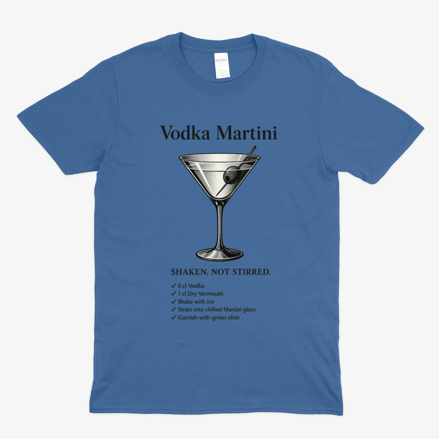 Vodka Martini T-Shirt – Shaken, Not Stirred | True Insights-T-Shirt-True Insights