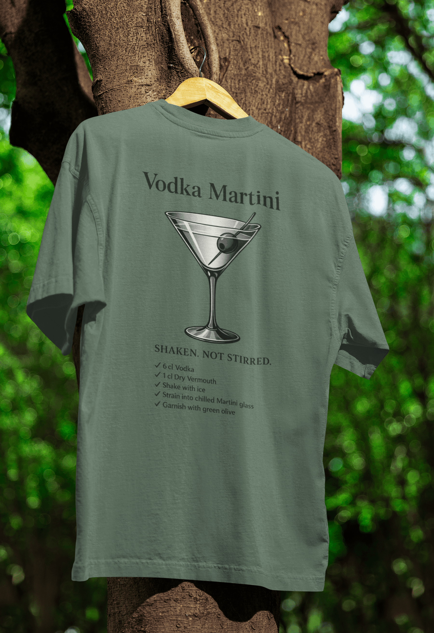Vodka Martini T-Shirt – Shaken, Not Stirred | True Insights-T-Shirt-True Insights
