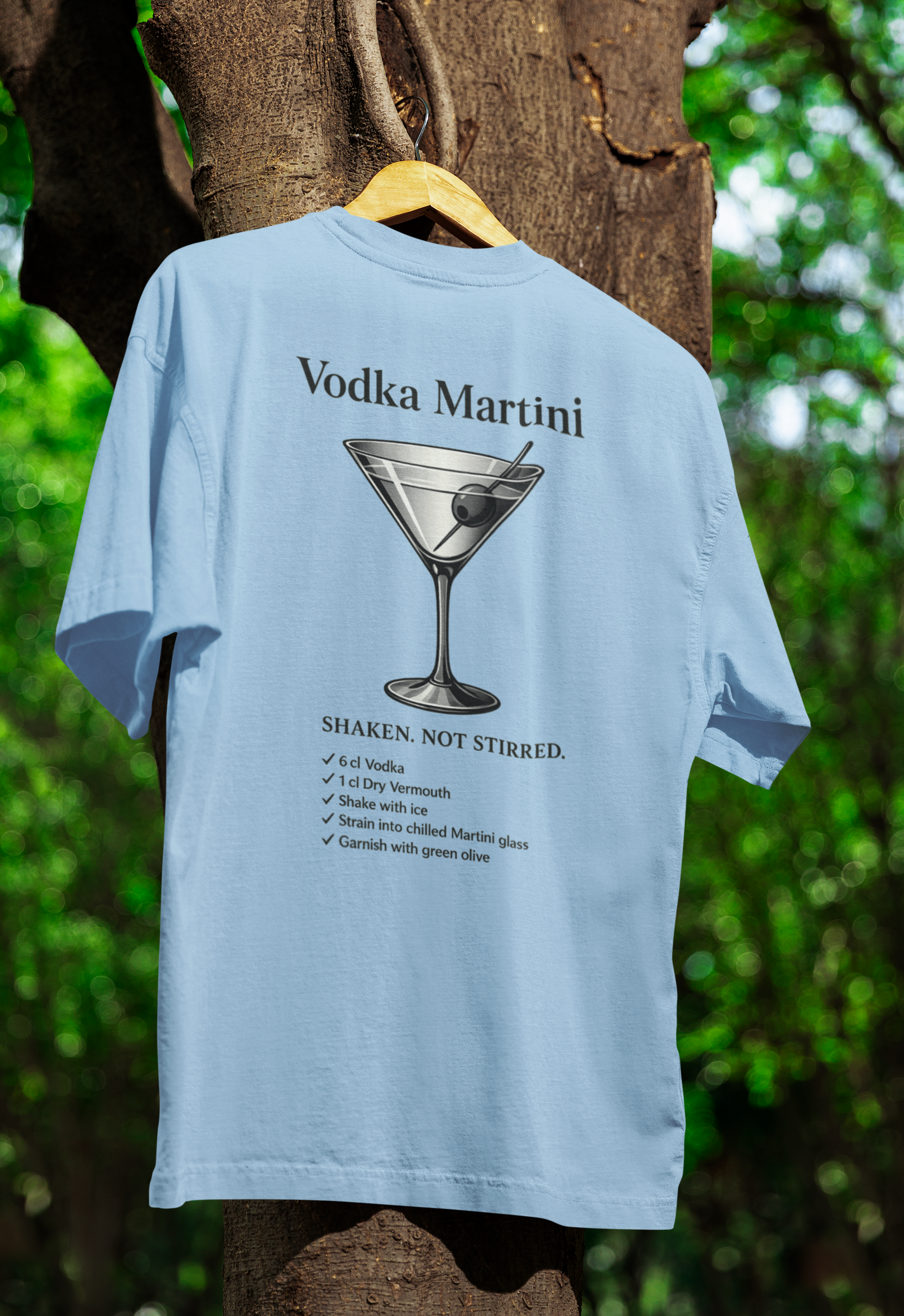 Vodka Martini T-Shirt – Shaken, Not Stirred | True Insights-T-Shirt-True Insights