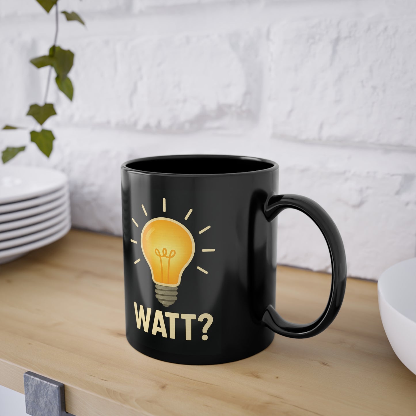 WATT? – Lustige Elektro-Tasse für Elektriker & Technik-Nerds | Glühbirnen-Motiv-Mug-True Insights