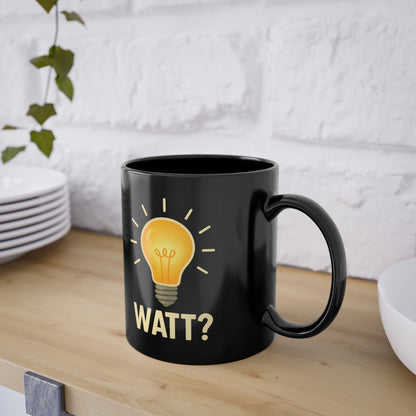 WATT? – Lustige Elektro-Tasse für Elektriker & Technik-Nerds | Glühbirnen-Motiv-Mug-True Insights