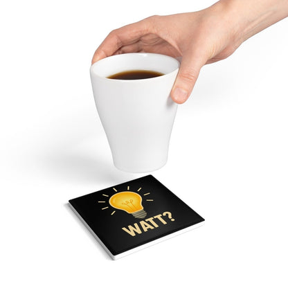 WATT? – Lustiger Untersetzer mit Glühbirne und Wortspiel-Home Decor-True Insights