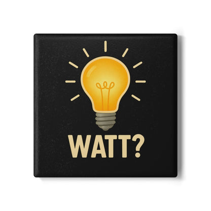 WATT? – Lustiger Untersetzer mit Glühbirne und Wortspiel-Home Decor-True Insights