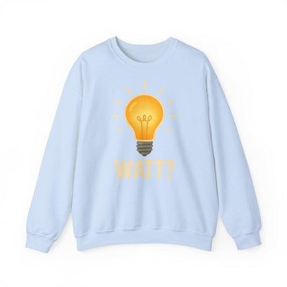 Sweatshirt – WATT? Sweatshirt für Elektriker & Technikfans | Lustiges Glühbirnen-Motiv | True Insights Design mit Humor