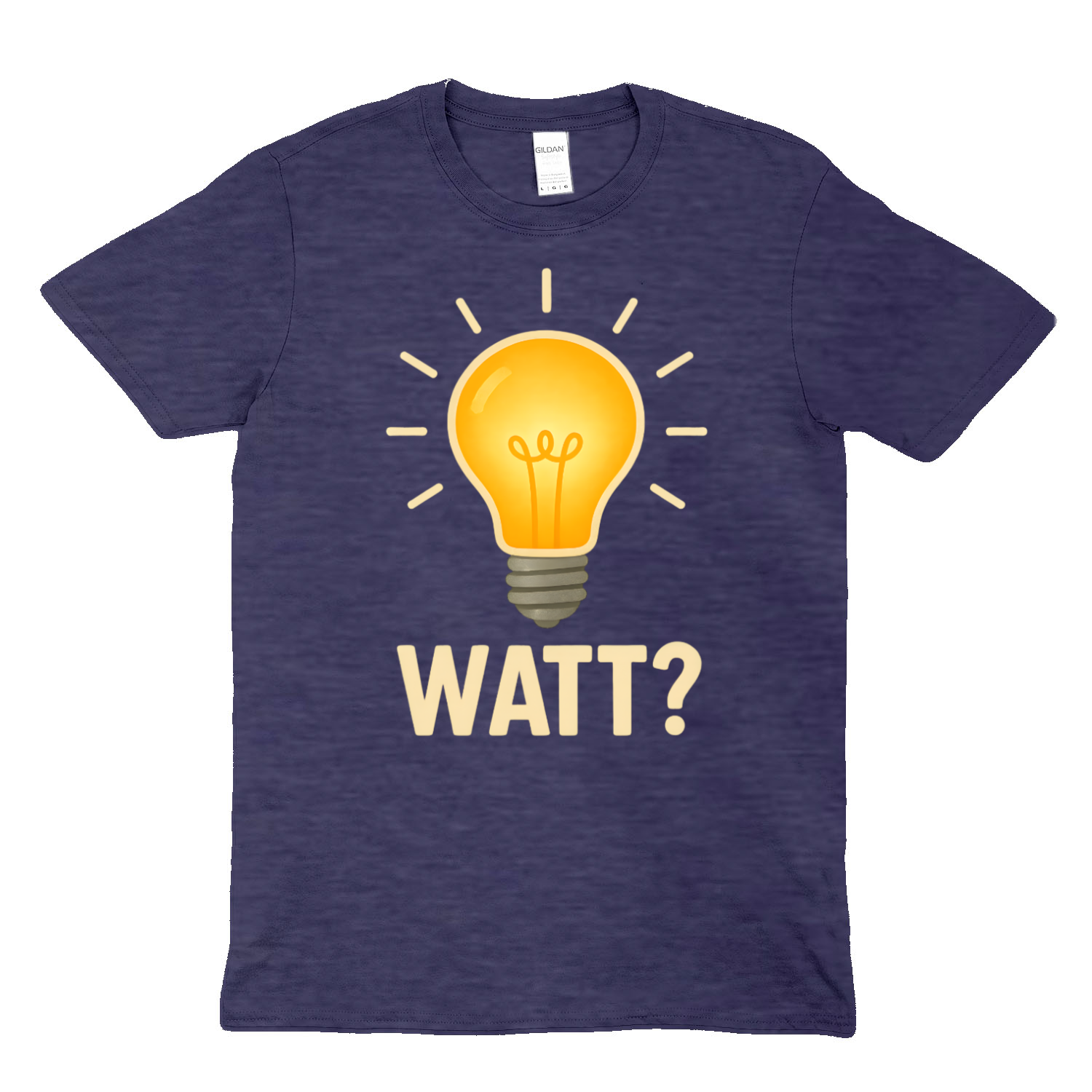 WATT? T-Shirt – Lustiges Glühbirnen-Motiv für Technik-Fans & Freunde des Wortwitzes-T-Shirt-True Insights