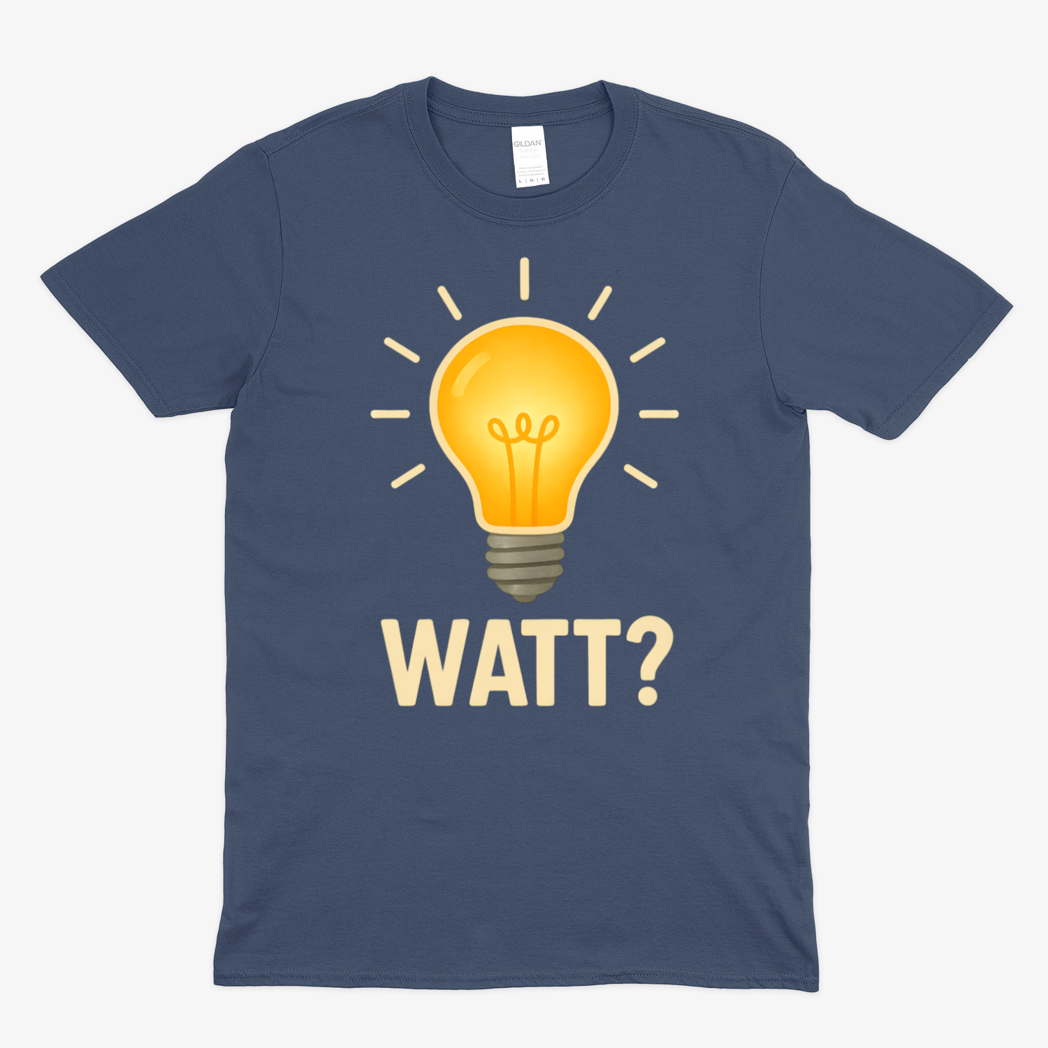 WATT? T-Shirt – Lustiges Glühbirnen-Motiv für Technik-Fans & Freunde des Wortwitzes-T-Shirt-True Insights