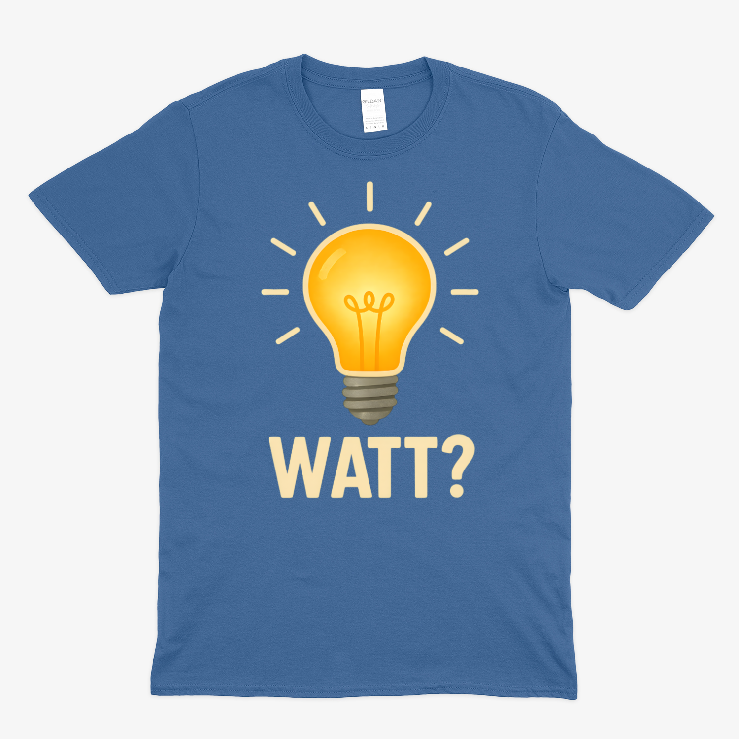 WATT? T-Shirt – Lustiges Glühbirnen-Motiv für Technik-Fans & Freunde des Wortwitzes-T-Shirt-True Insights