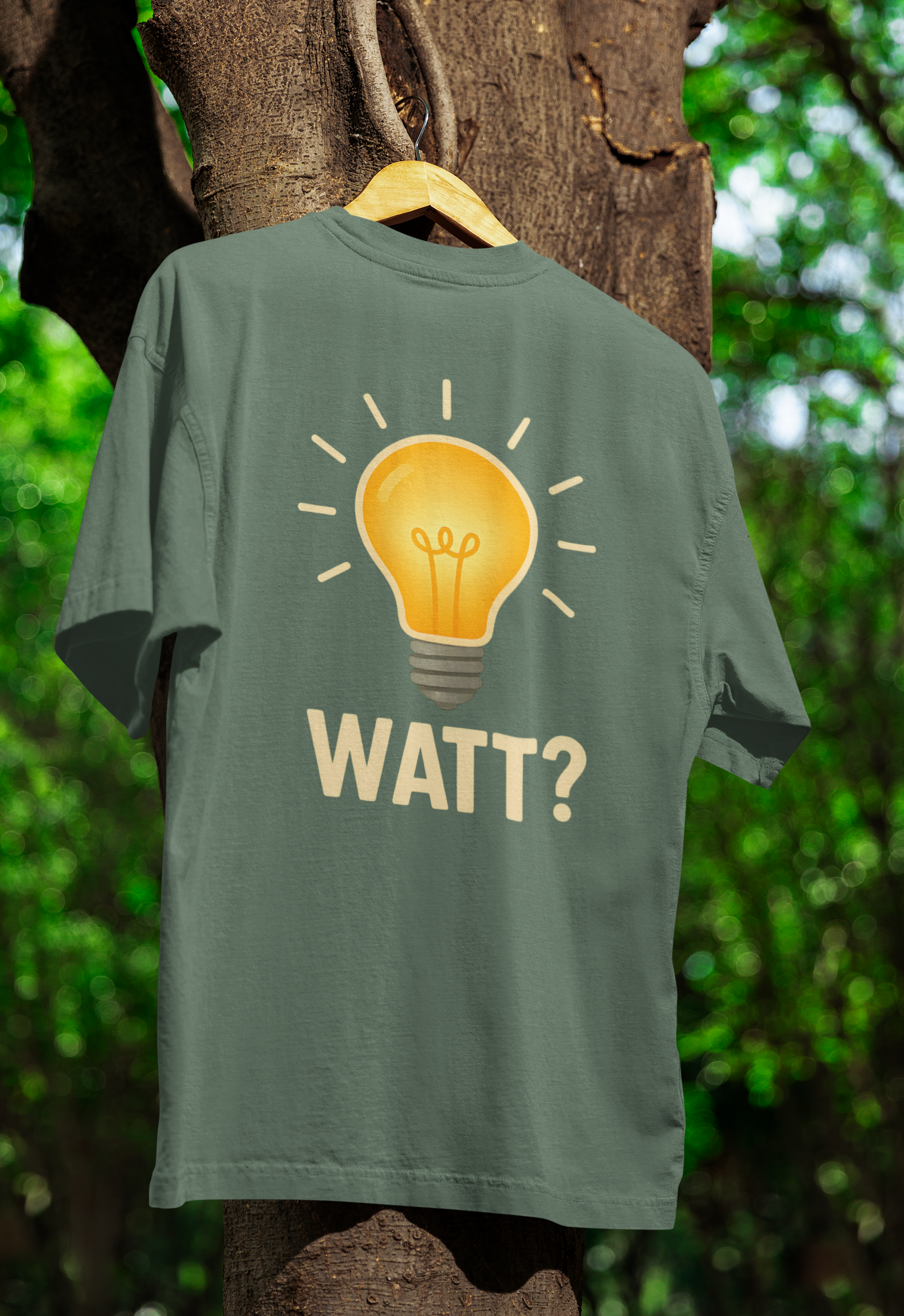 WATT? T-Shirt – Lustiges Glühbirnen-Motiv für Technik-Fans & Freunde des Wortwitzes-T-Shirt-True Insights