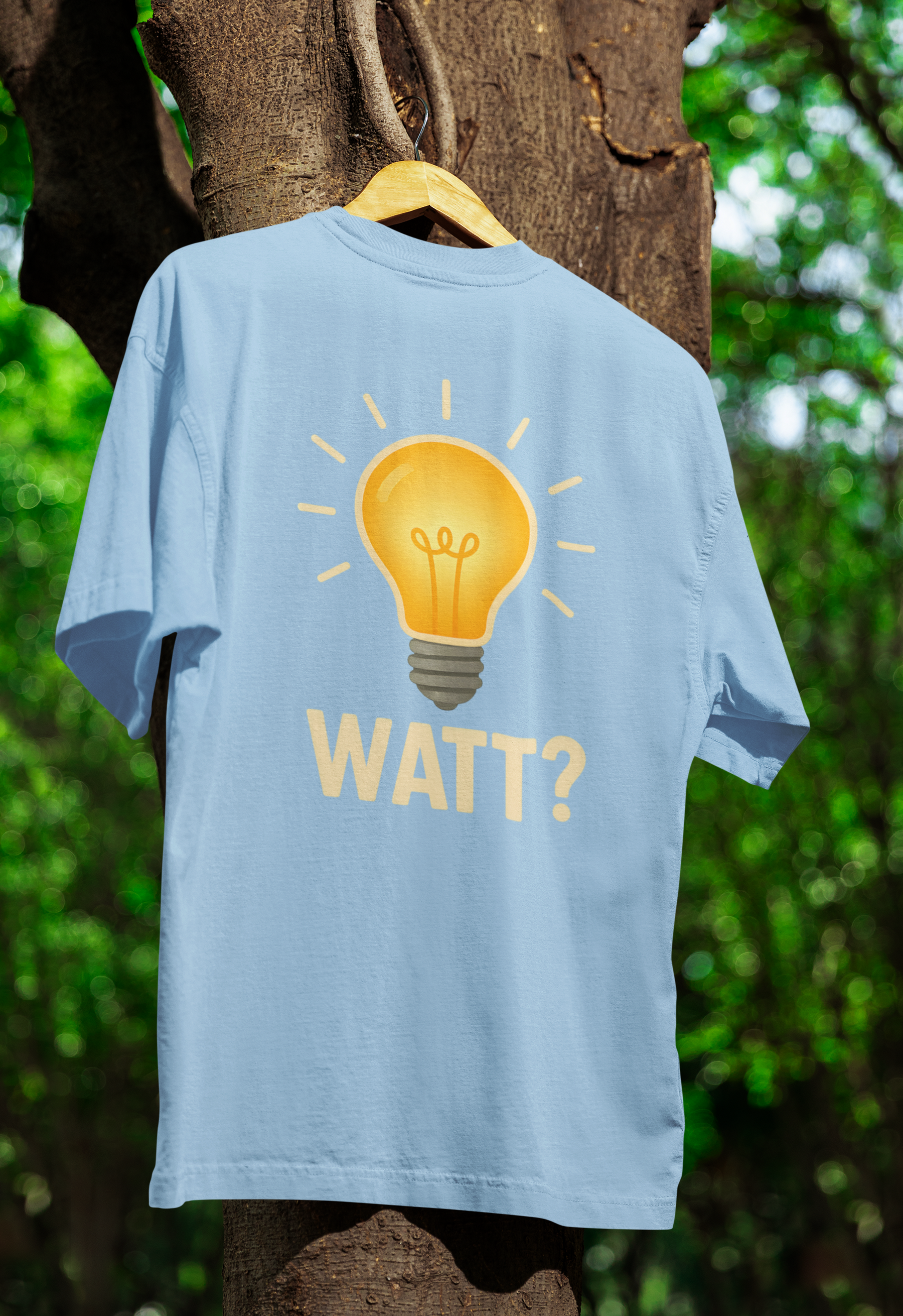 WATT? T-Shirt – Lustiges Glühbirnen-Motiv für Technik-Fans & Freunde des Wortwitzes-T-Shirt-True Insights