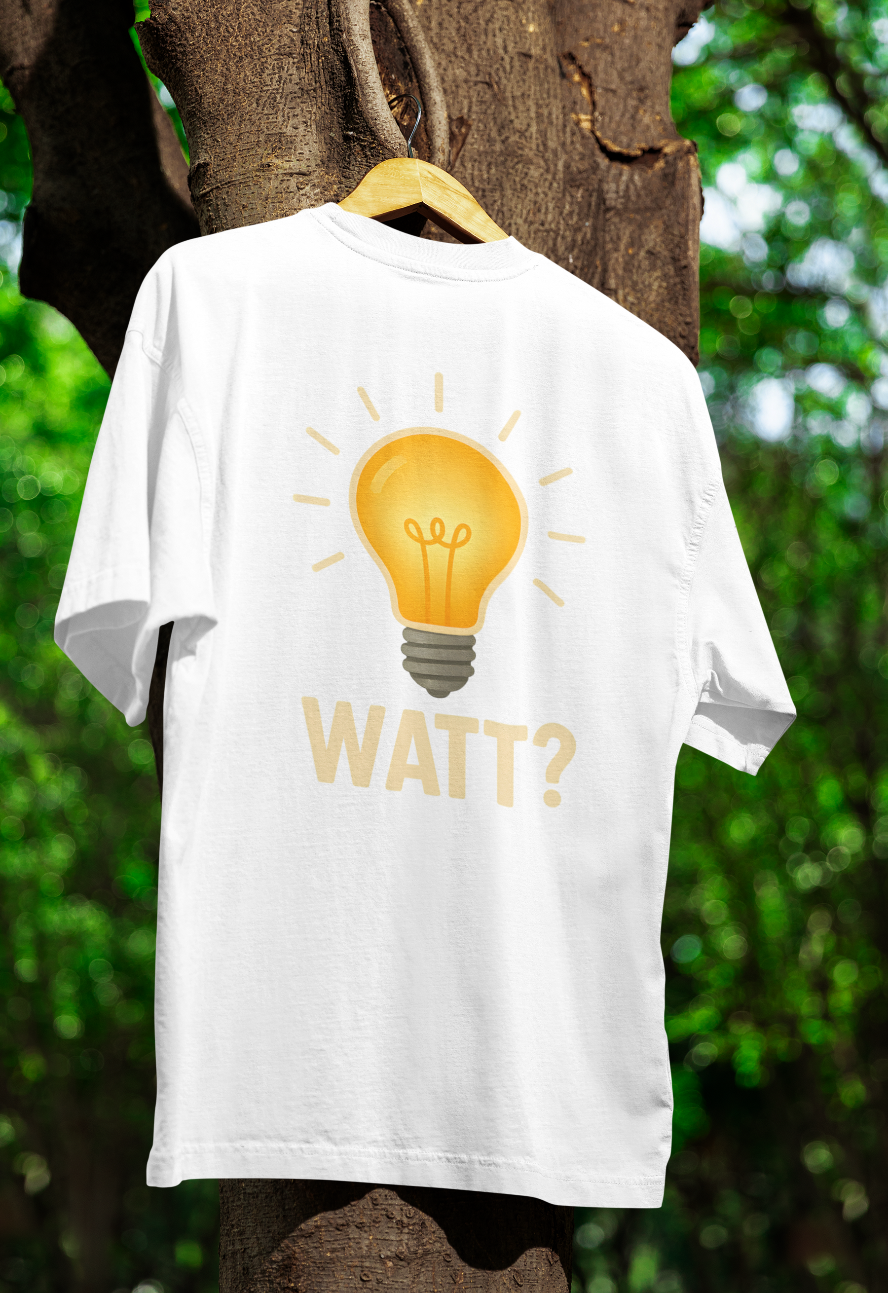 WATT? T-Shirt – Lustiges Glühbirnen-Motiv für Technik-Fans & Freunde des Wortwitzes-T-Shirt-True Insights