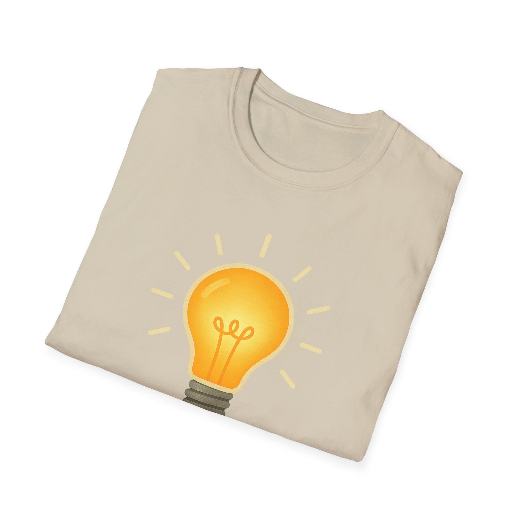 Watt? Lightbulb Unisex Softstyle T-Shirt - Clever & Fun Graphic Tee – Freches Satire-Design für mutige Statements | True Insights