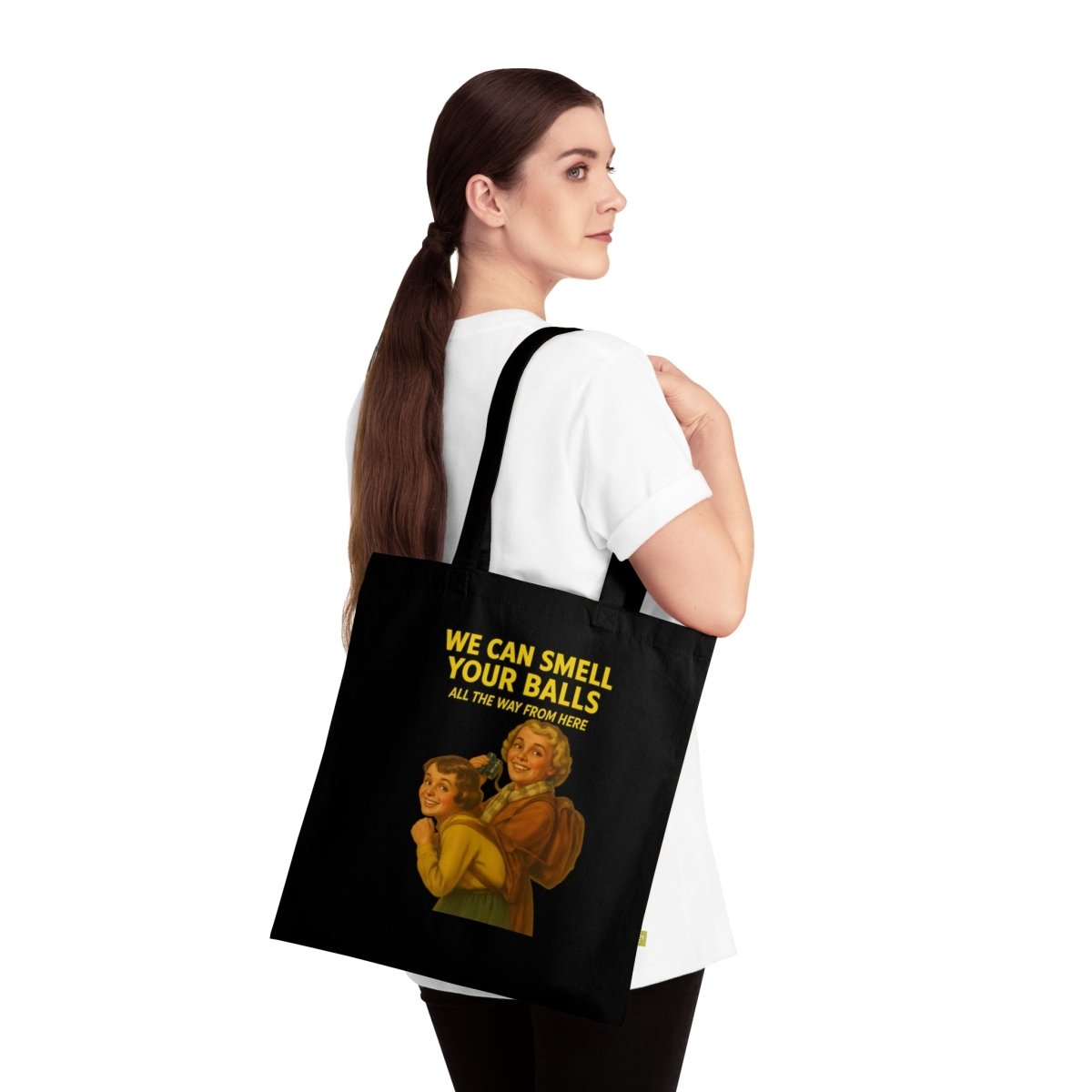 We Can Smell Your Balls – Ironische Retro-Tote Bag-Bags-True Insights