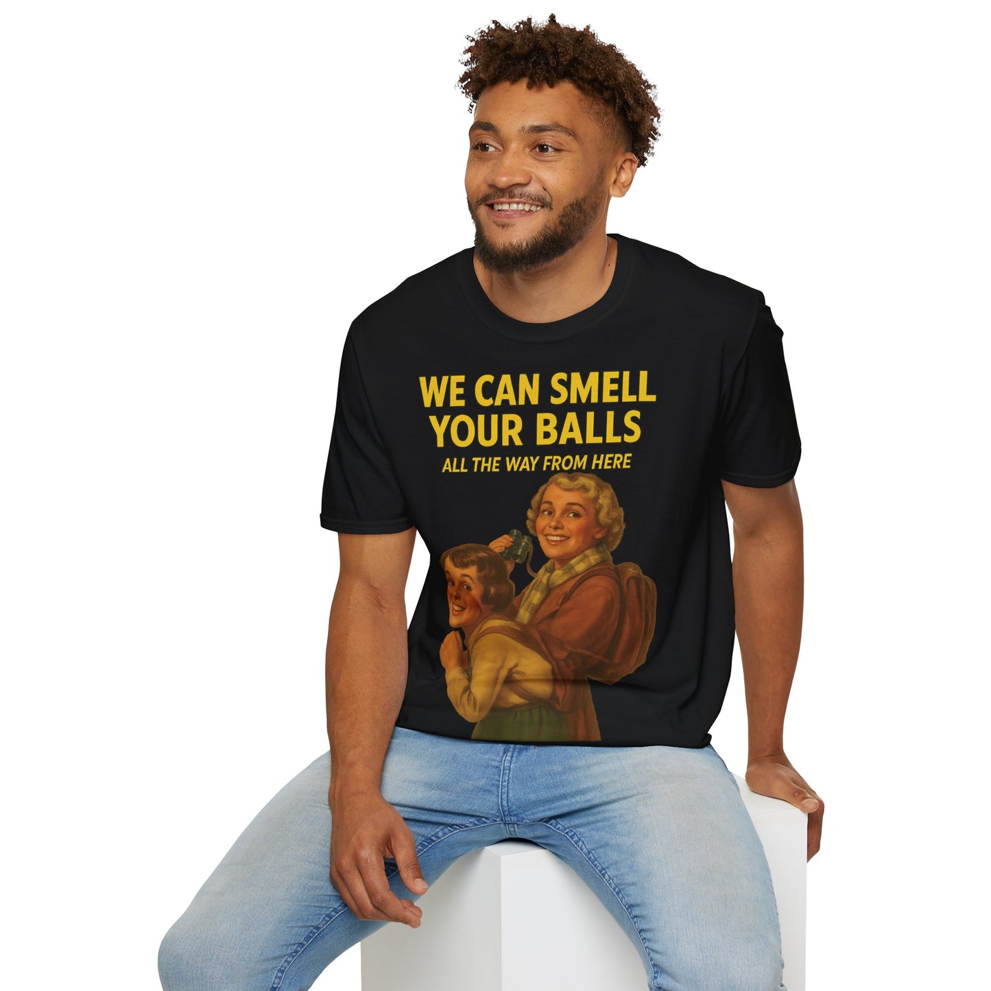 We Can Smell Your Balls– T-Shirt – Freches Satire-Design für mutige Statements | True Insights
