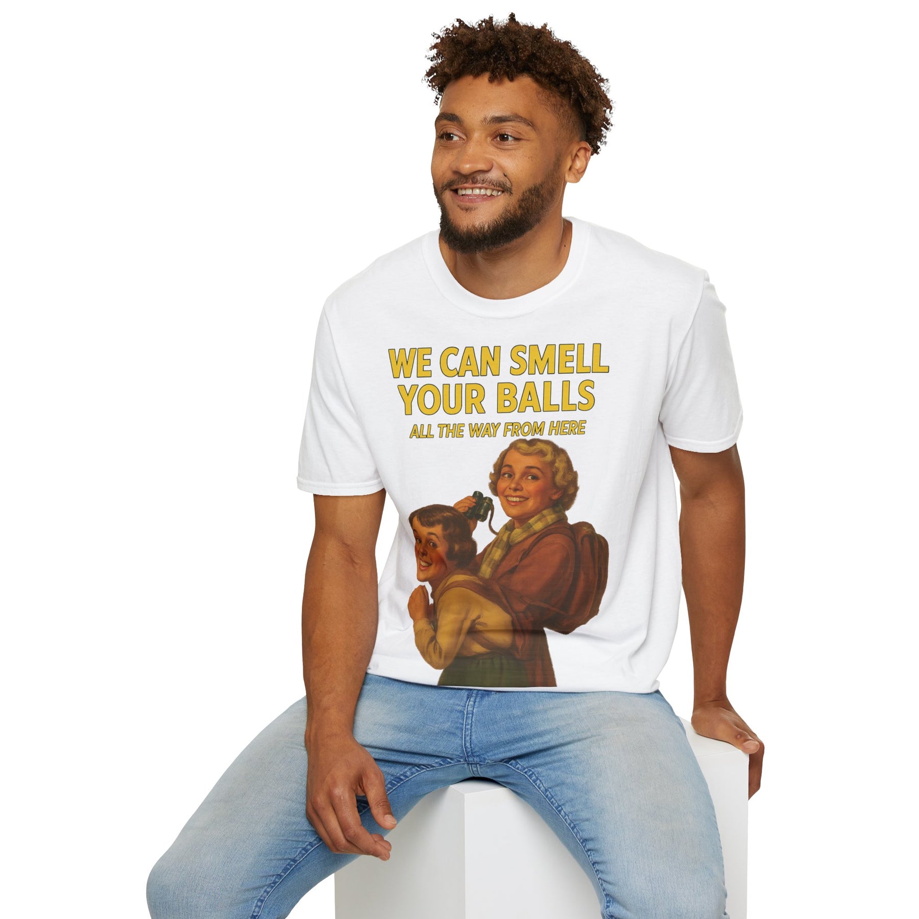 We Can Smell Your Balls– T-Shirt – Freches Satire-Design für mutige Statements | True Insights