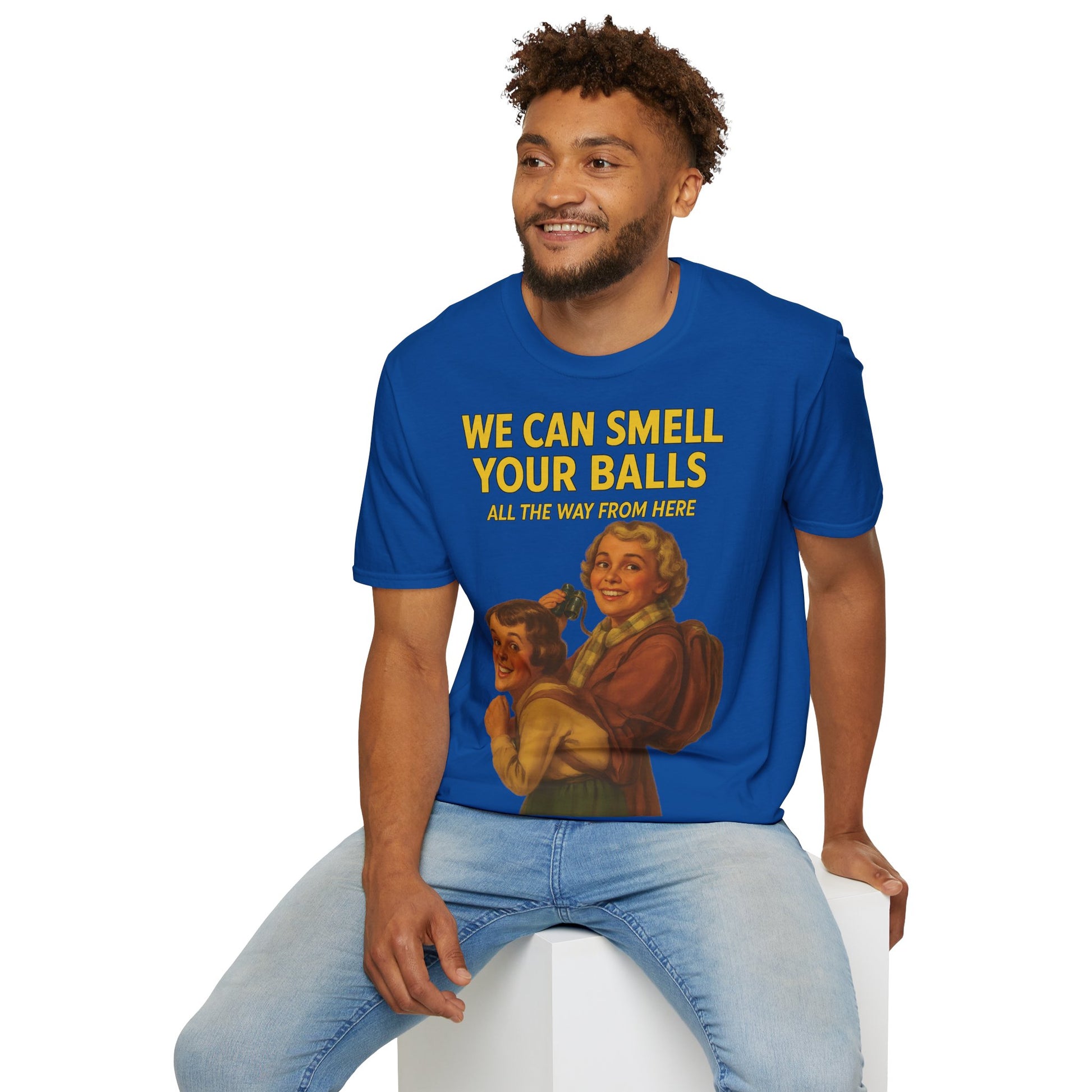 We Can Smell Your Balls– T-Shirt – Freches Satire-Design für mutige Statements | True Insights