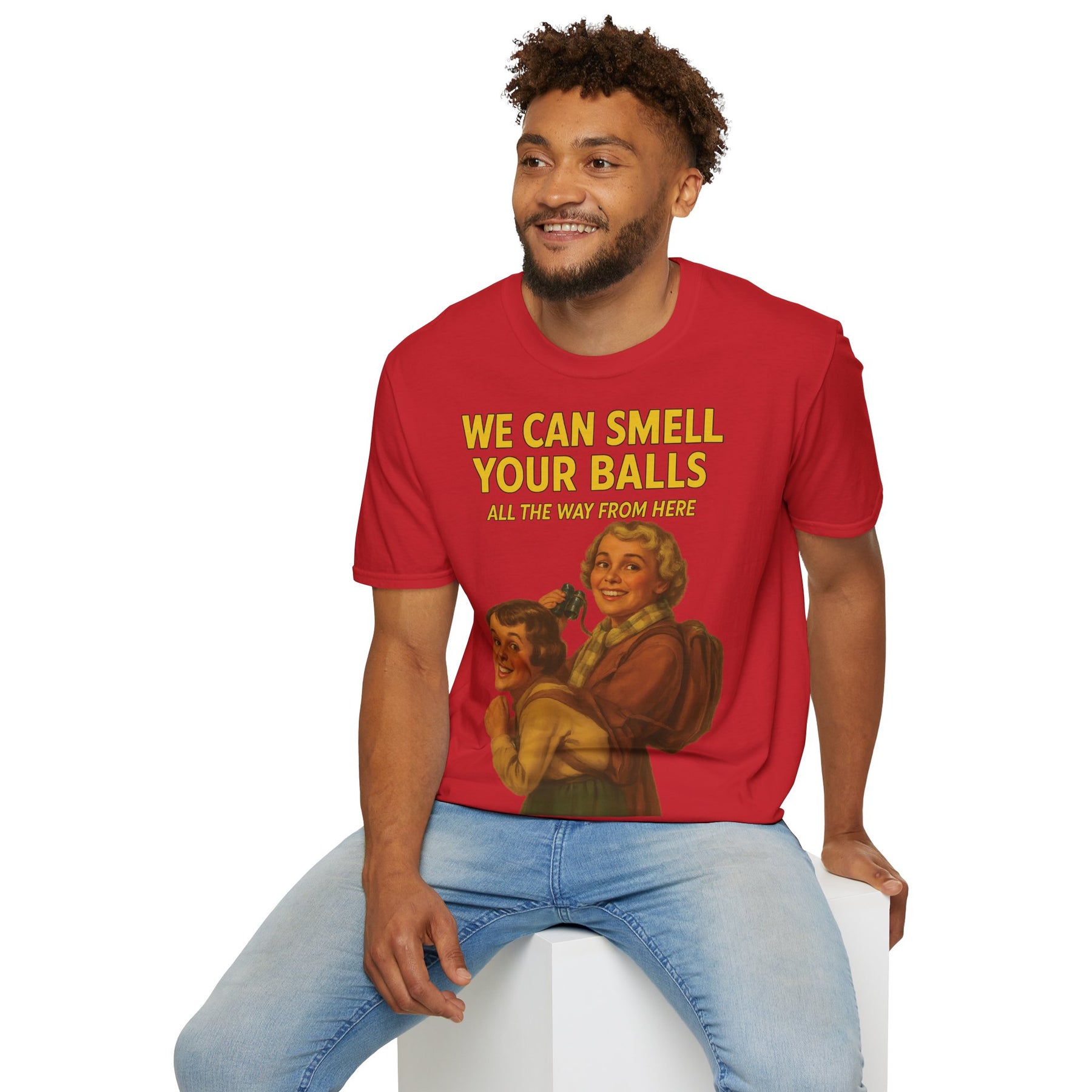 We Can Smell Your Balls– T-Shirt – Freches Satire-Design für mutige Statements | True Insights