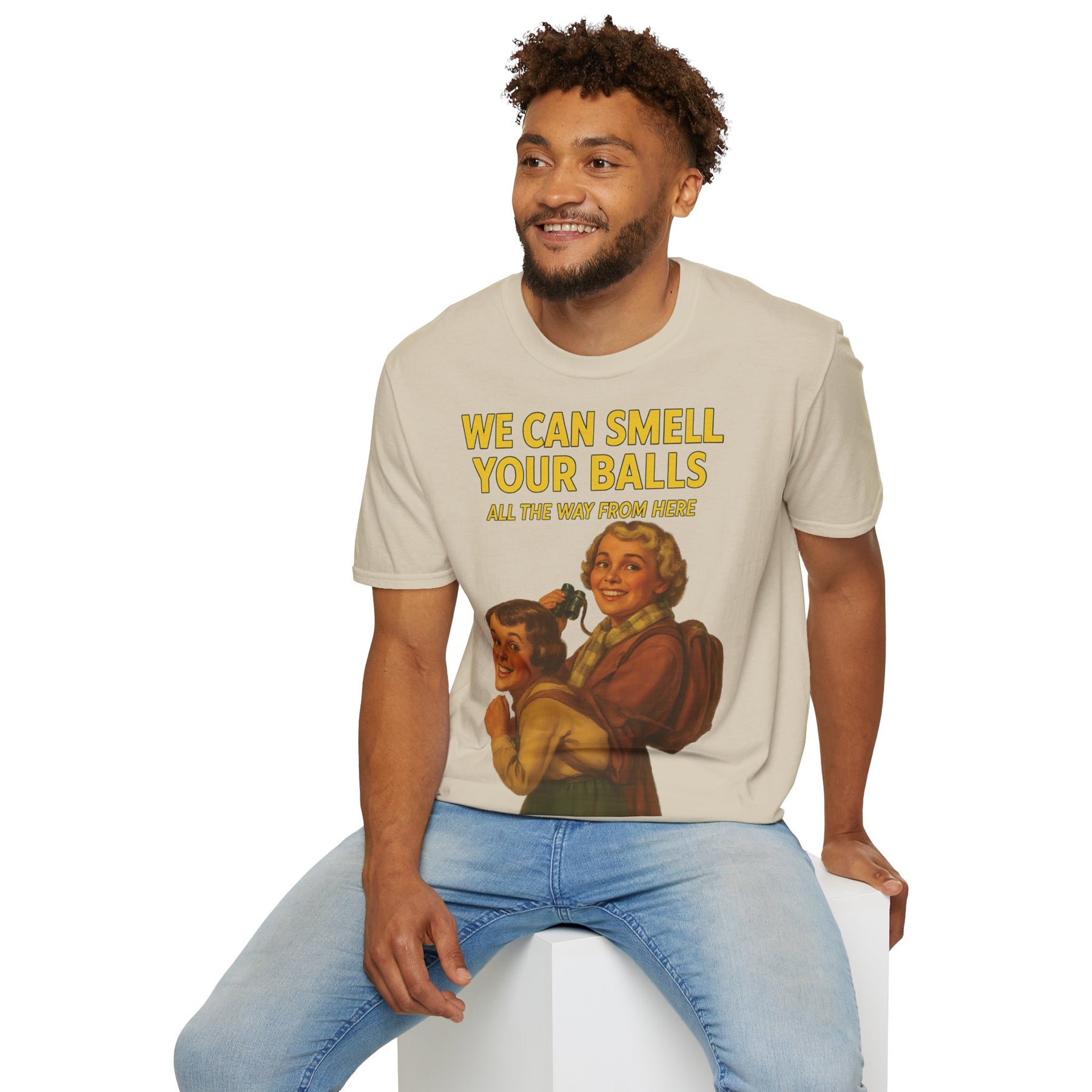 We Can Smell Your Balls– T-Shirt – Freches Satire-Design für mutige Statements | True Insights