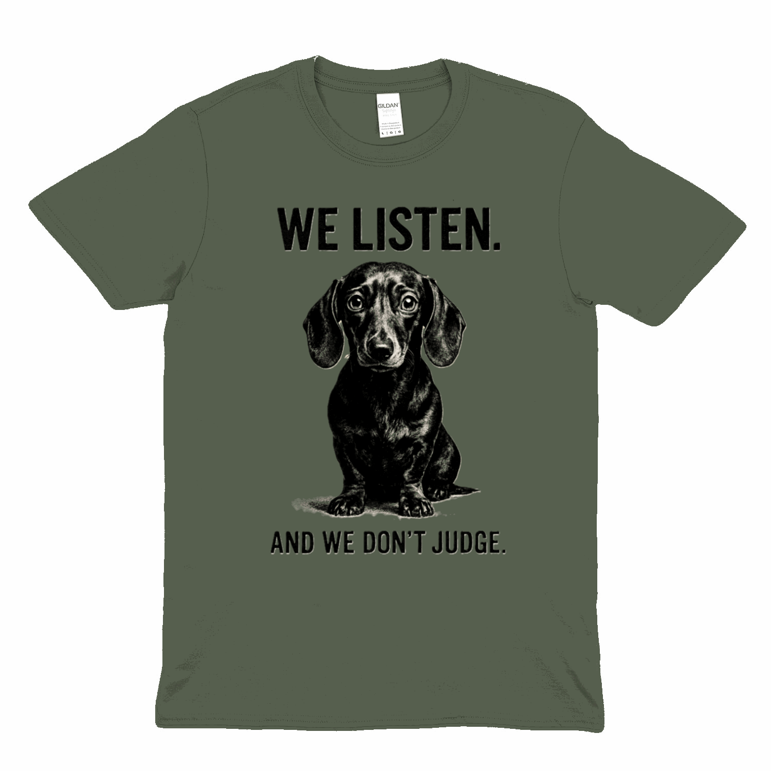 „We Listen. And We Don’t Judge.“ – Dackel-Statement