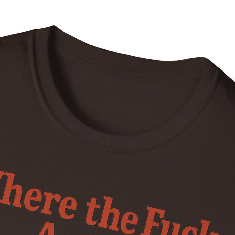 WTF Shirt Where the Fuck Am I - Vintage Retro Design Baumwolle