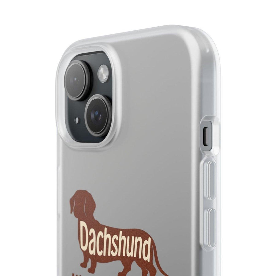 True Insights Handyhülle Dackel Little Pain in the Ass humorvolles Design am Smartphone