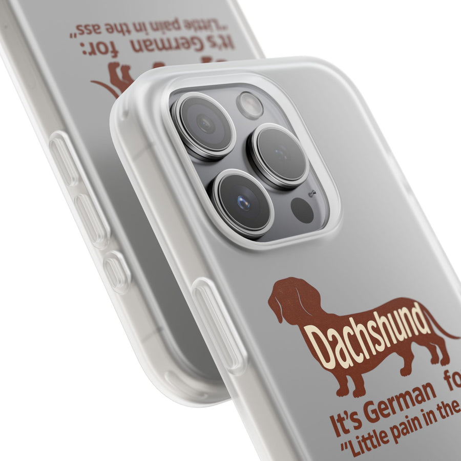 True Insights Handyhülle Dackel Little Pain in the Ass lustige Geschenkidee für Dackelfans