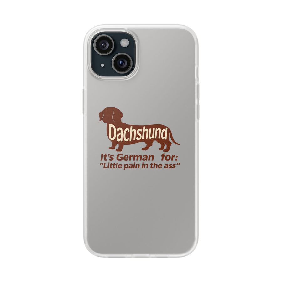 True Insights Handyhülle Dackel Little Pain in the Ass witziges Design für iPhone 15 Plus
