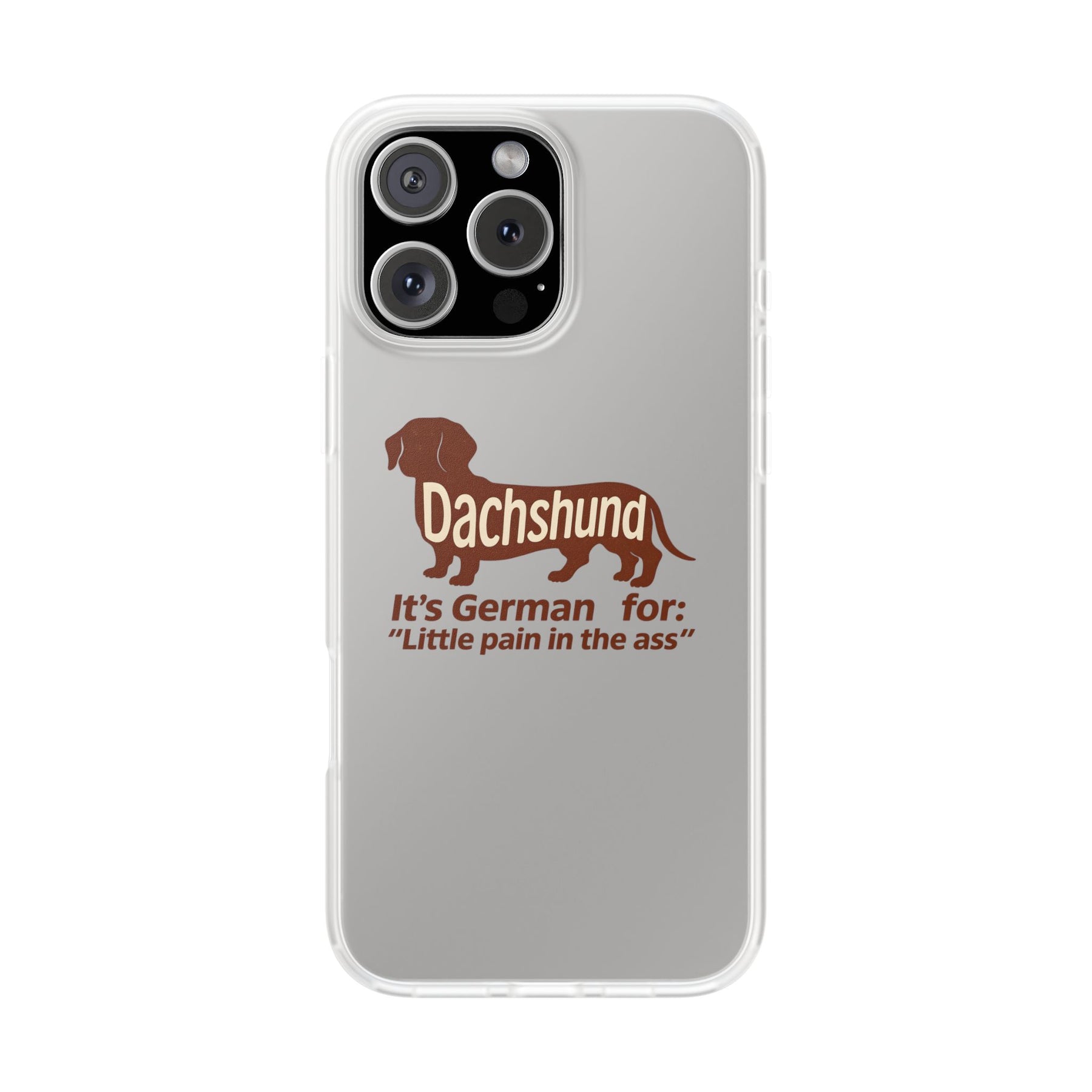 Witzige Dackel-Handyhülle – „Little Pain in the Ass“ – Lustiges Phone Case | True Insights – Bild 1