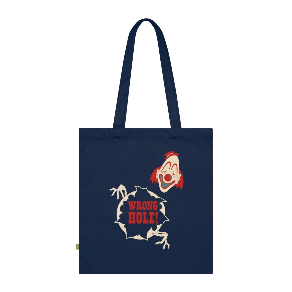 Wrong Hole! – Provokante Totebag mit Clown-Motiv-Bags-True Insights